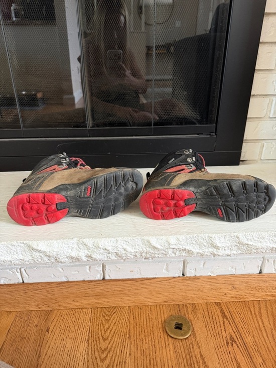 Asolo Brown and Red Hiking Boots